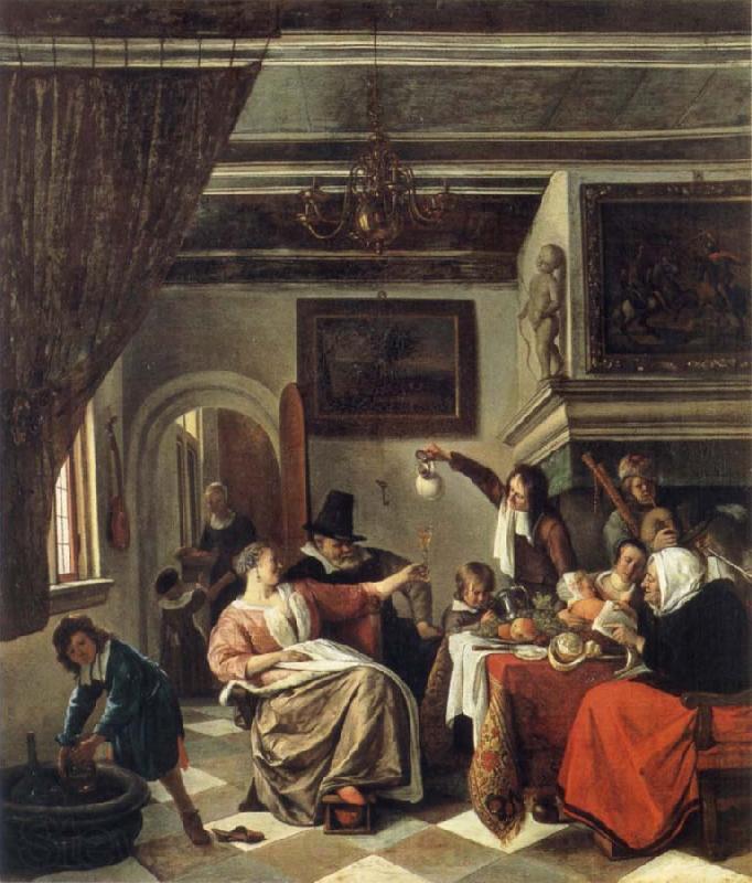 Jan Steen The Way we hear it is the way we sing it Norge oil painting art